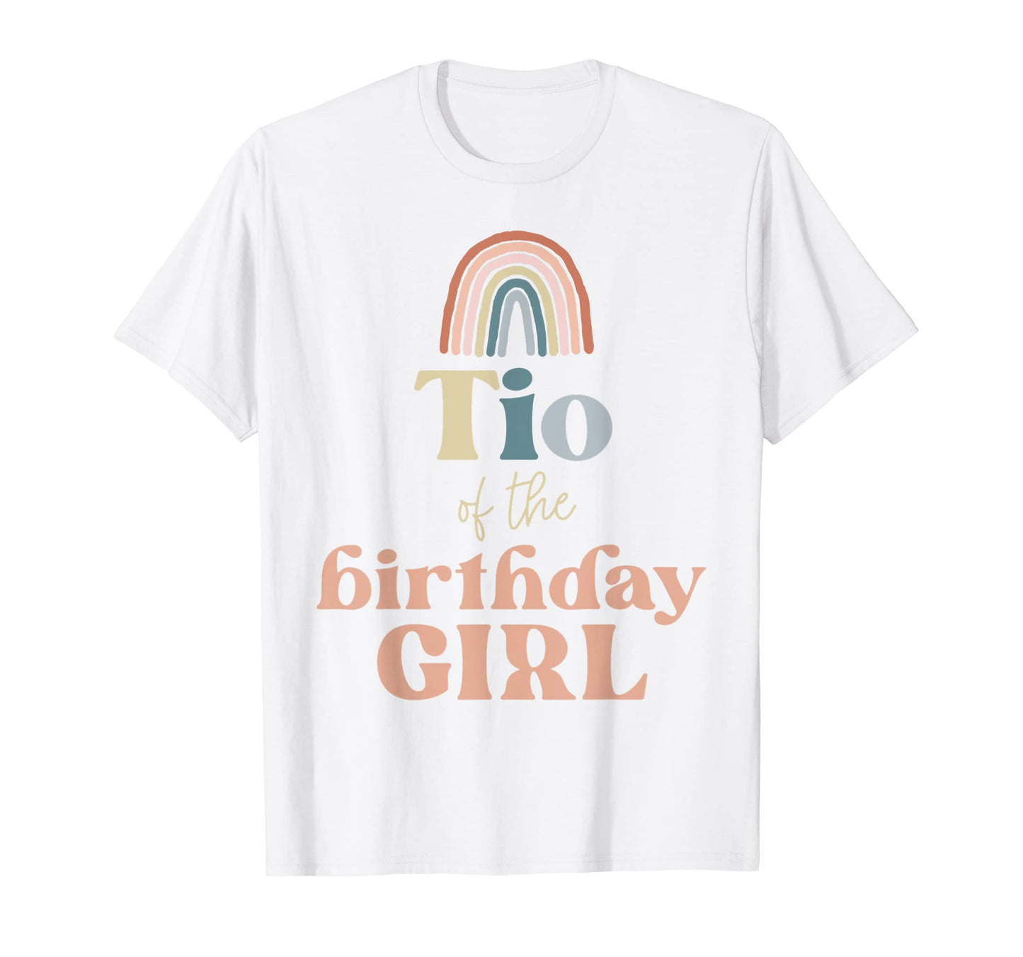 Mens Tio Birthday Boho Rainbow Party T-Shirt - Minimalist Print Unisex - T-Shirt, Sweatshirt, Hoodie