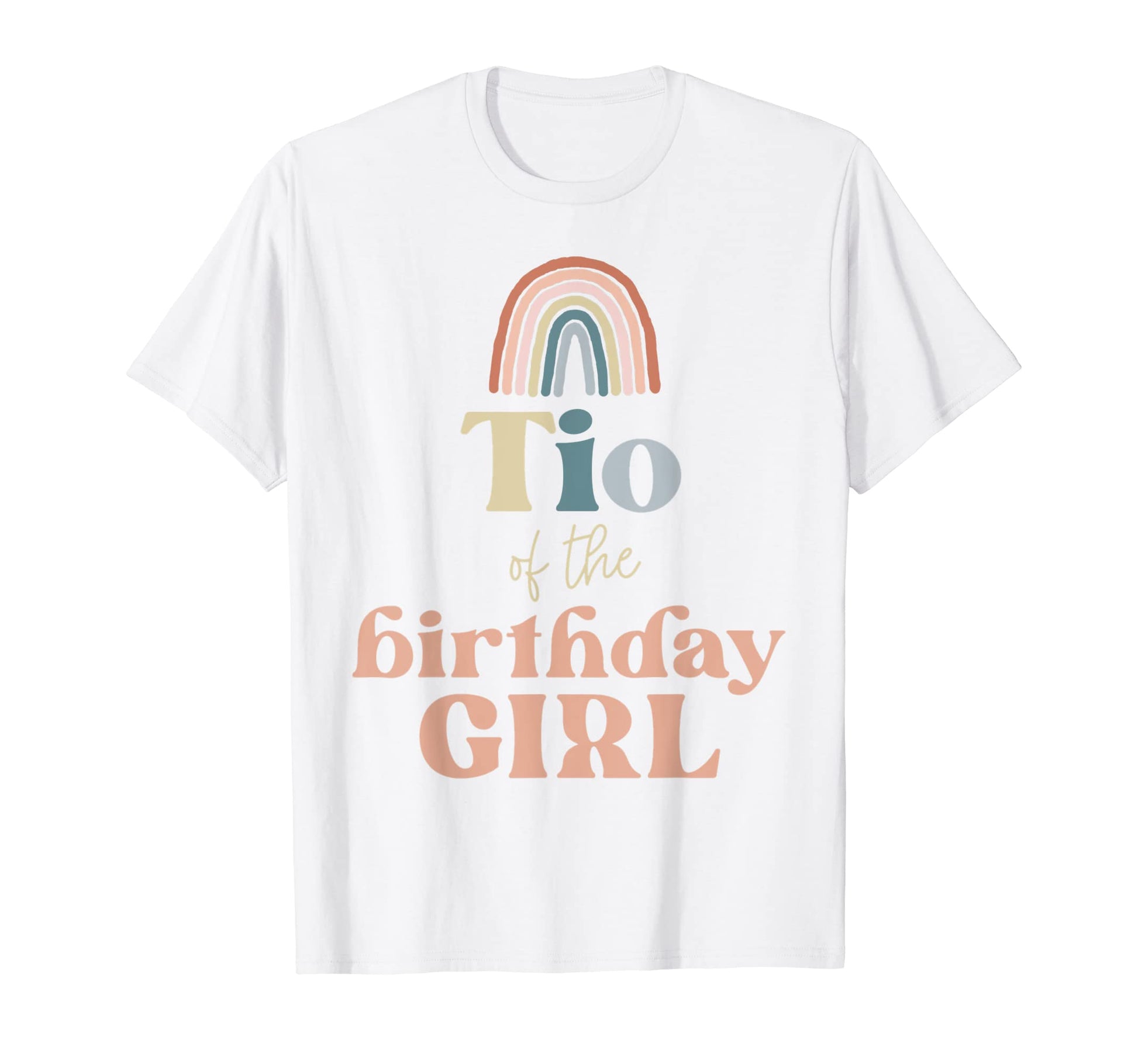 Mens Tio Birthday Boho Rainbow Party T-Shirt - Minimalist Print Unisex - T-Shirt, Sweatshirt, Hoodie