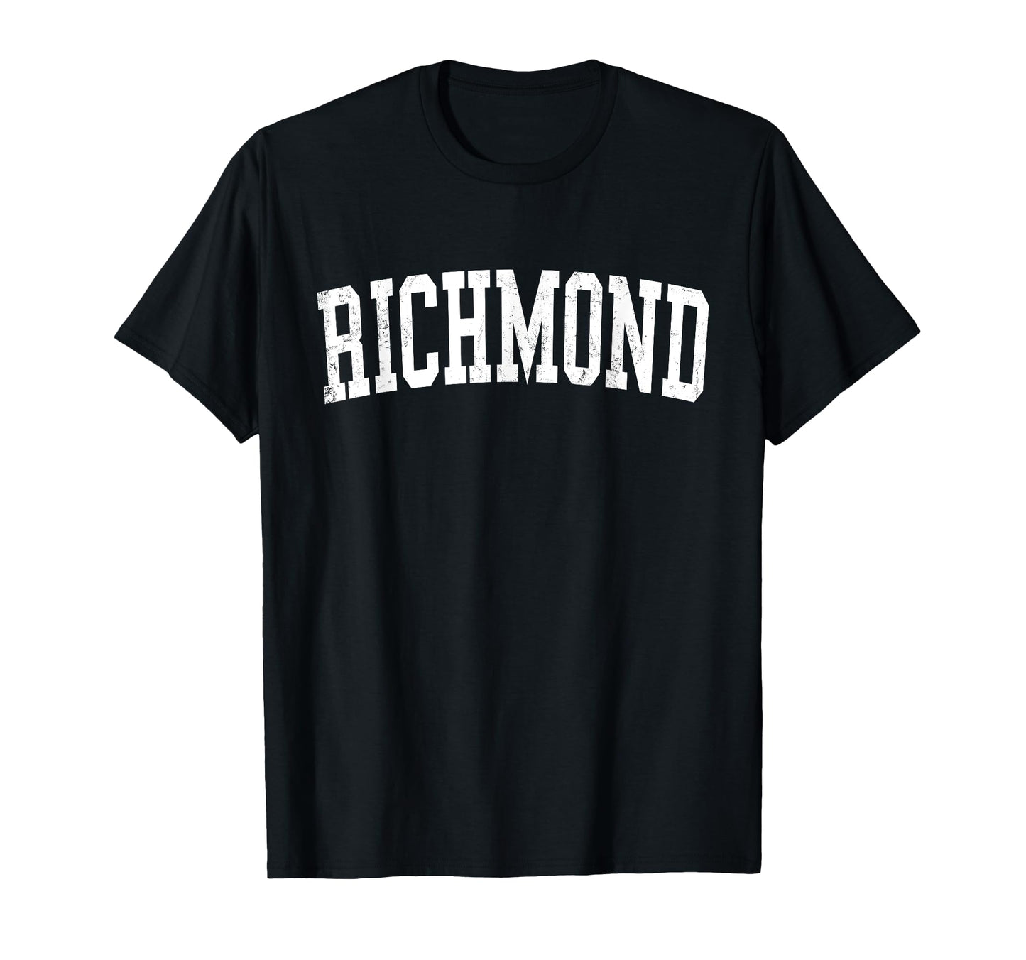 Richmond Distressed White Varsity T-Shirt - Minimalist Print Unisex - T-Shirt, Sweatshirt, Hoodie