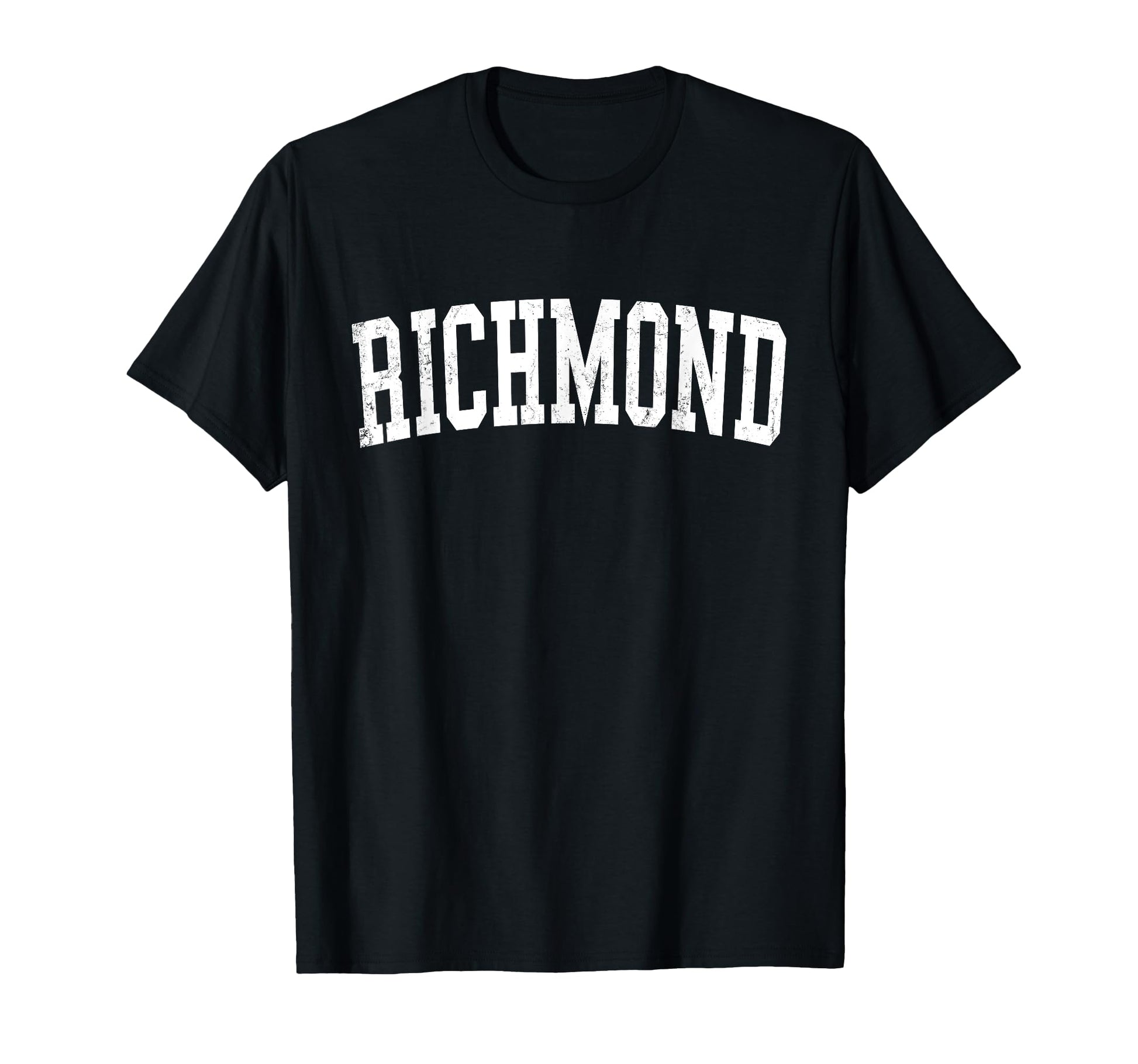 Richmond Distressed White Varsity T-Shirt - Minimalist Print Unisex - T-Shirt, Sweatshirt, Hoodie