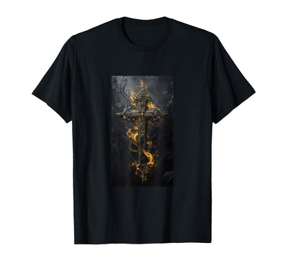 Gothic Cross Grunge Aesthetic Y2K Goth T-Shirt - Trendy Graphic Unisex - T-Shirt, Sweatshirt, Hoodie