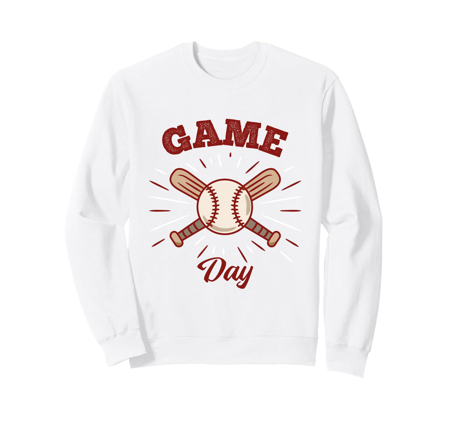 Game Day Baseball Funny Baseball Life Sweatshirt - Unique Graphic Unisex - T-Shirt, Sweatshirt, Hoodie