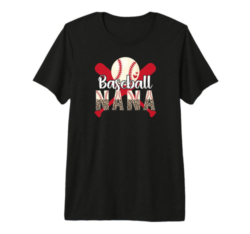 Baseball Nana Leopard Nana Baseball Player T-Shirt - Trendy Graphic Unisex - T-Shirt, Sweatshirt, Hoodie