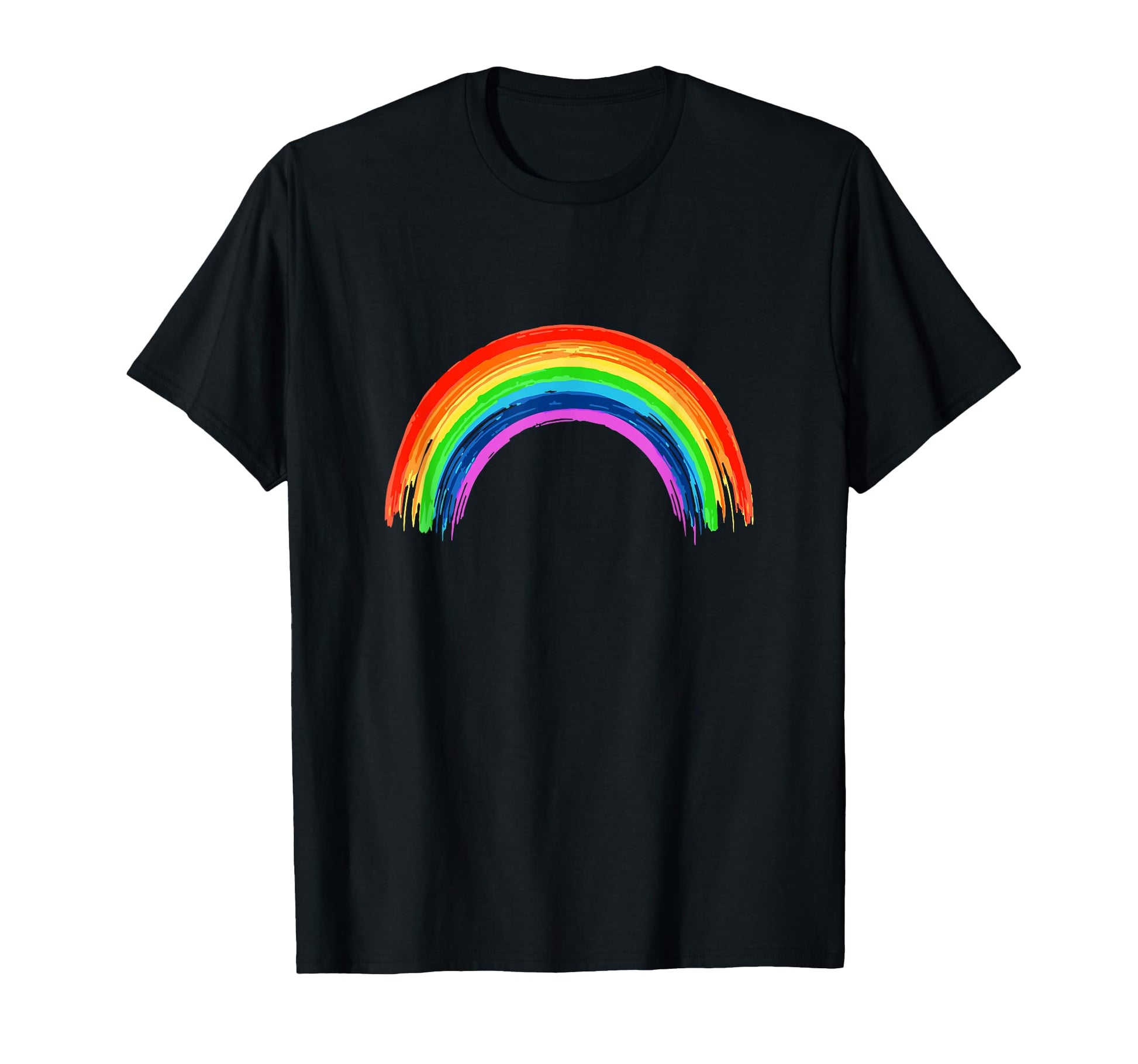 Simple Rainbow Beautiful Colors T-Shirt - Casual Everyday Wear Men Women - T-Shirt, Sweatshirt, Hoodie