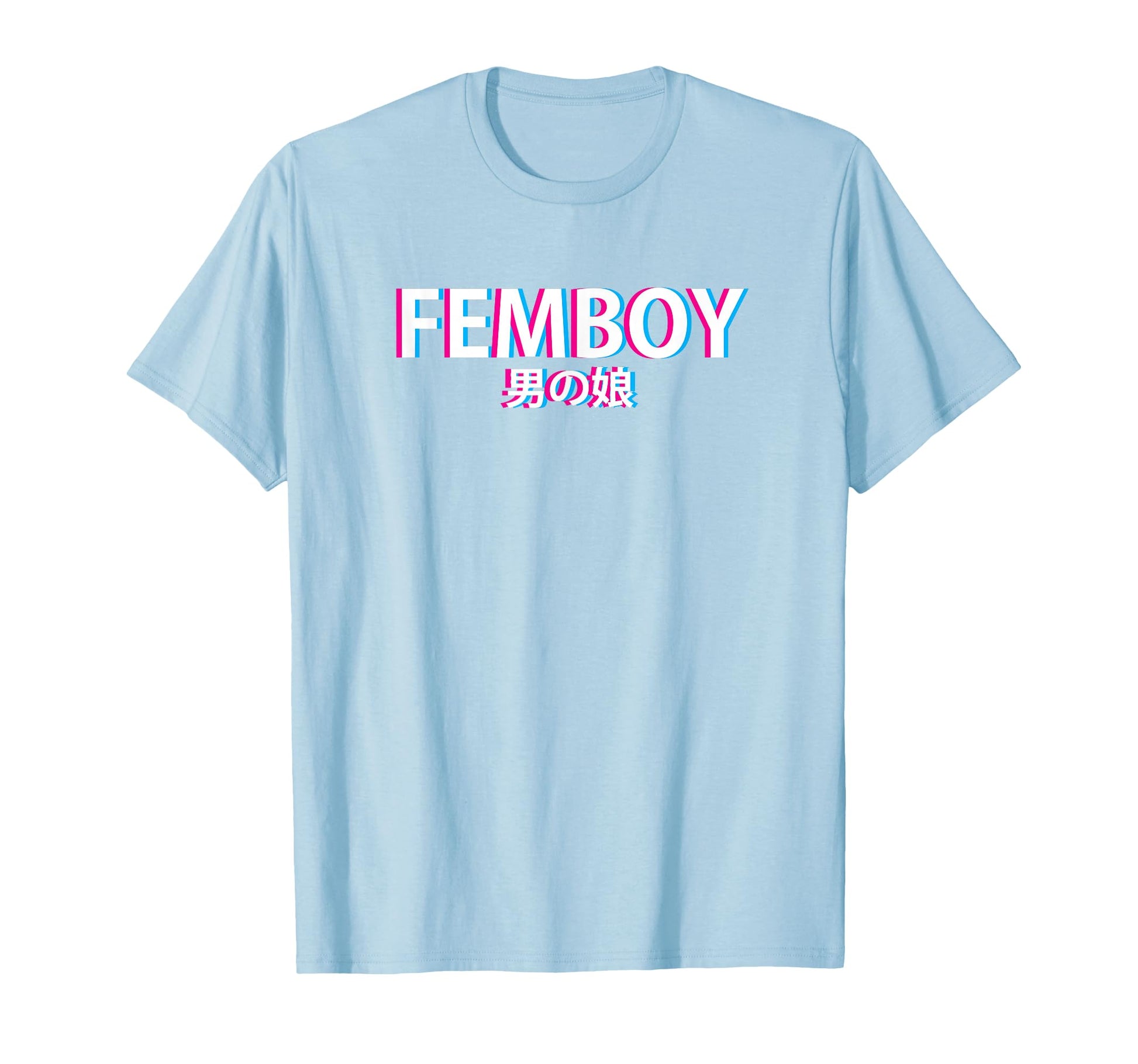 Femboy Japanese Vaporwave Aesthetic T-Shirt - Custom Art Print Unisex - T-Shirt, Sweatshirt, Hoodie