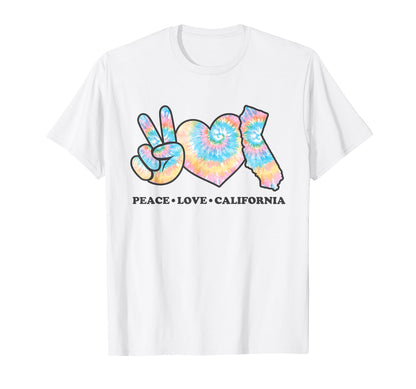 Tie Dye California Hippie Gift Co T-Shirt - Minimalist Print Unisex - T-Shirt, Sweatshirt, Hoodie