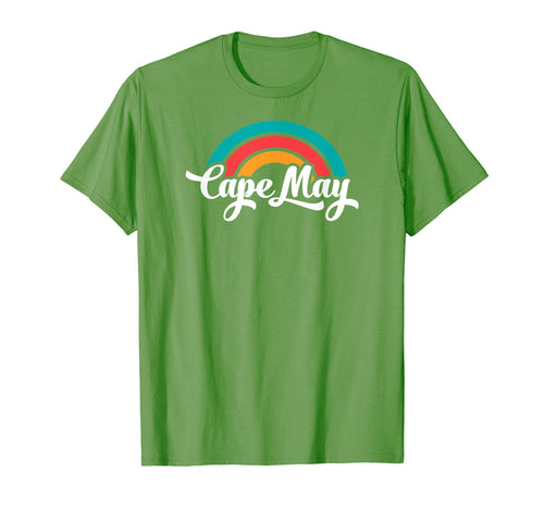 Cape May Nj Script Rainbow T-Shirt - Streetwear Style Men Women - T-Shirt, Sweatshirt, Hoodie