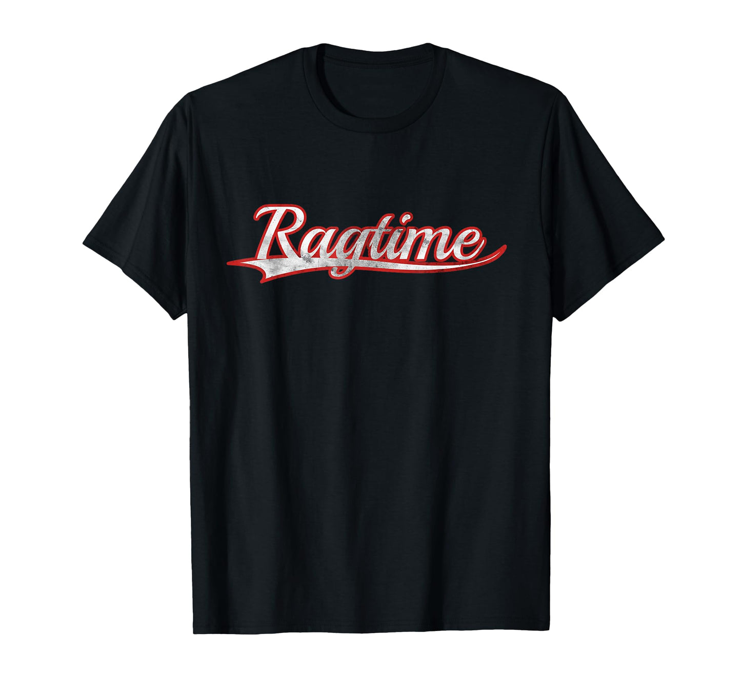 Ragtime Jazz Music Pianist Varsity T-Shirt - Custom Art Print Men Women - T-Shirt, Sweatshirt, Hoodie