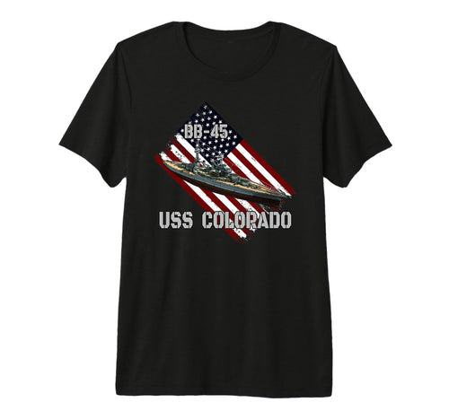 Battleship Uss Colorado Bb 45 T-Shirt - Fun Novelty Design Men Women - T-Shirt, Sweatshirt, Hoodie