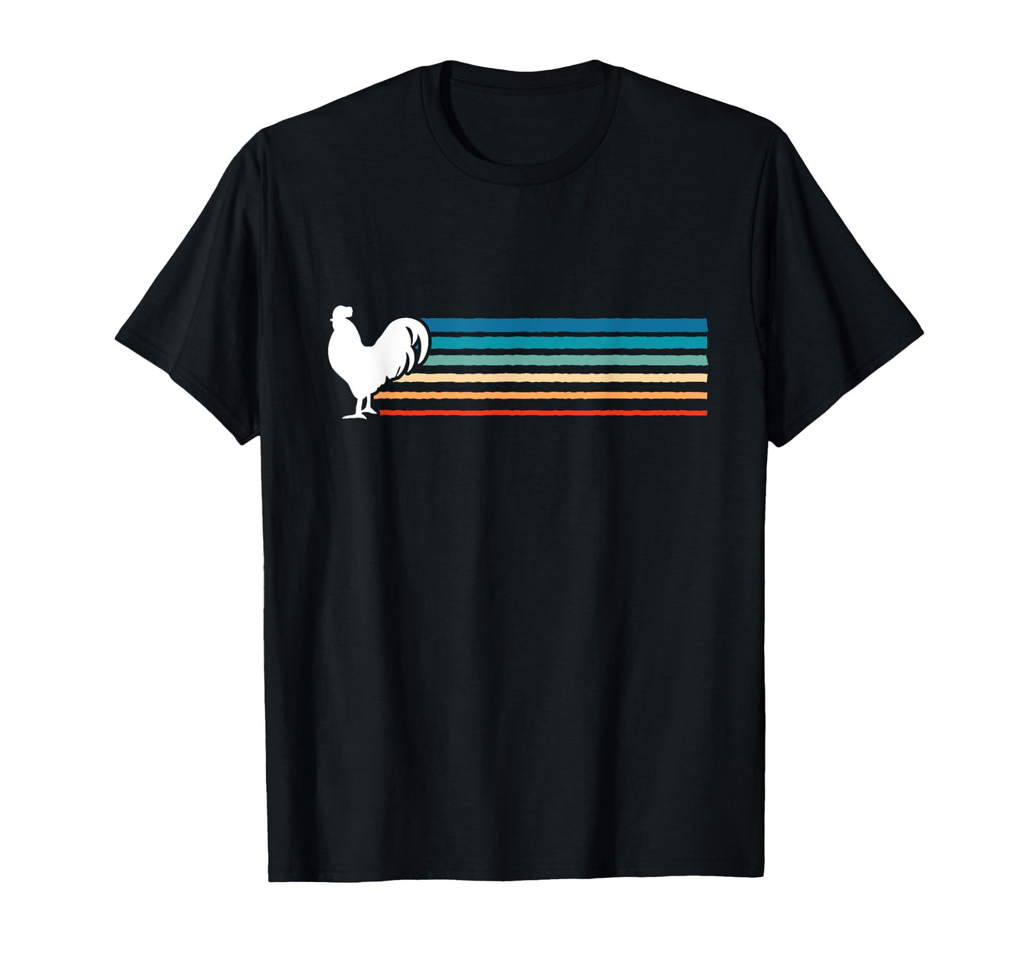 France Rainbow Rooster Funny Animal T-Shirt - Fun Novelty Design for Adults - T-Shirt, Sweatshirt, Hoodie