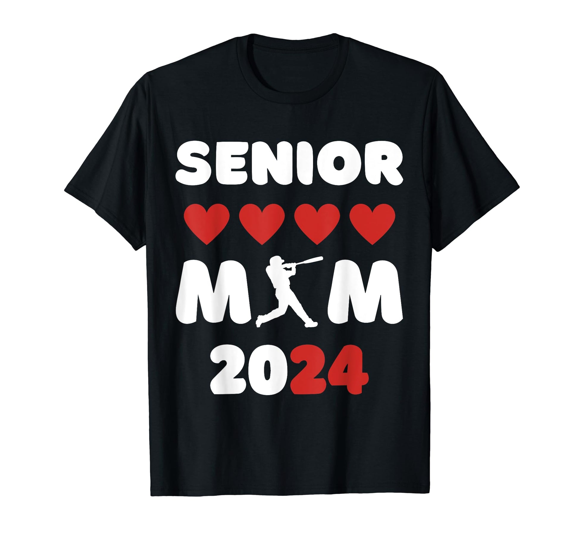 Senior Mom Class 2024 Baseball Mom T-Shirt - Novelty Apparel for Adults - T-Shirt, Sweatshirt, Hoodie