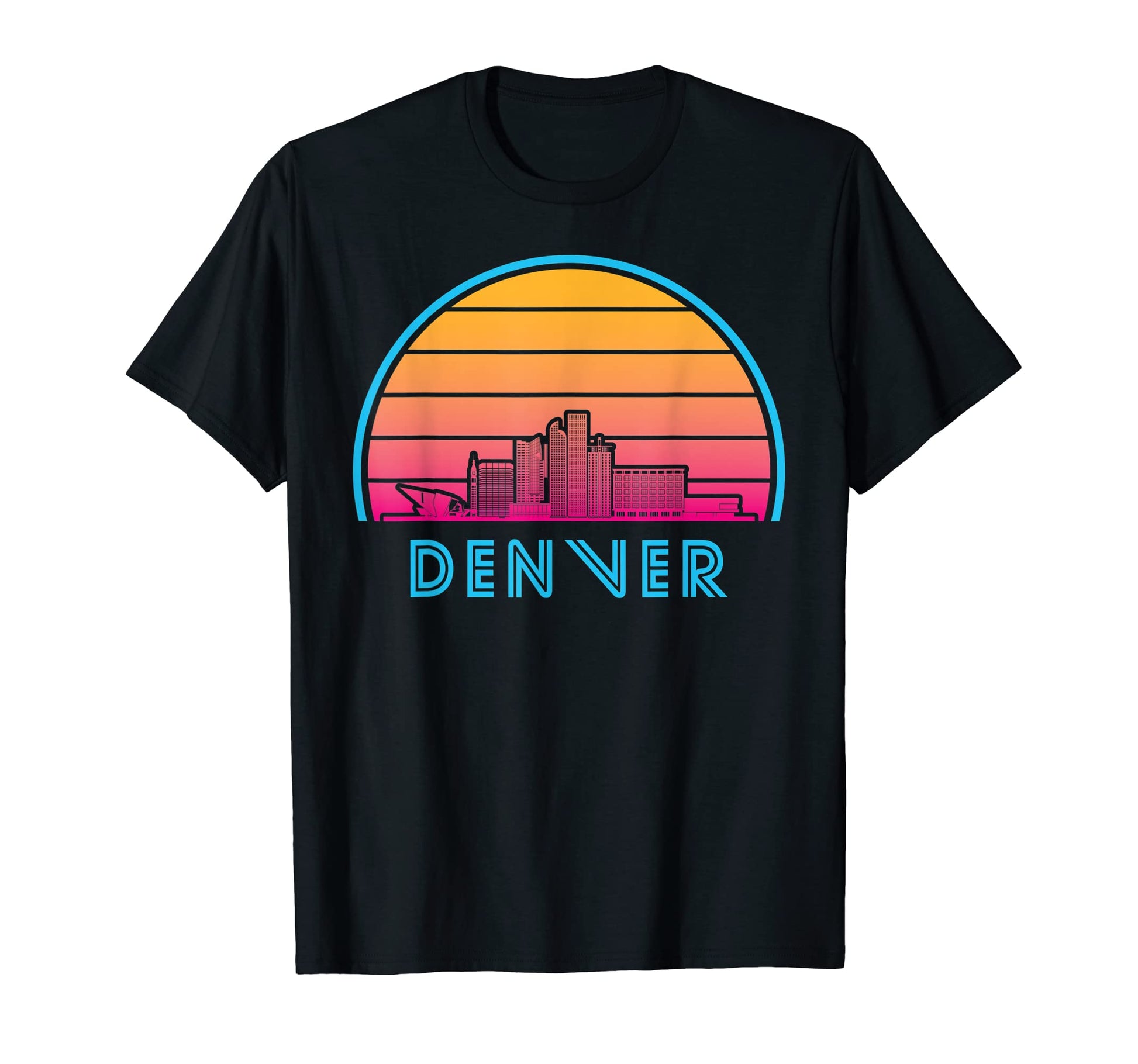 Denver Colorado Skyline City T-Shirt - Fun Novelty Design for Adults - T-Shirt, Sweatshirt, Hoodie