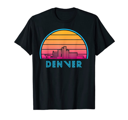 Denver Colorado Skyline City T-Shirt - Fun Novelty Design for Adults - T-Shirt, Sweatshirt, Hoodie