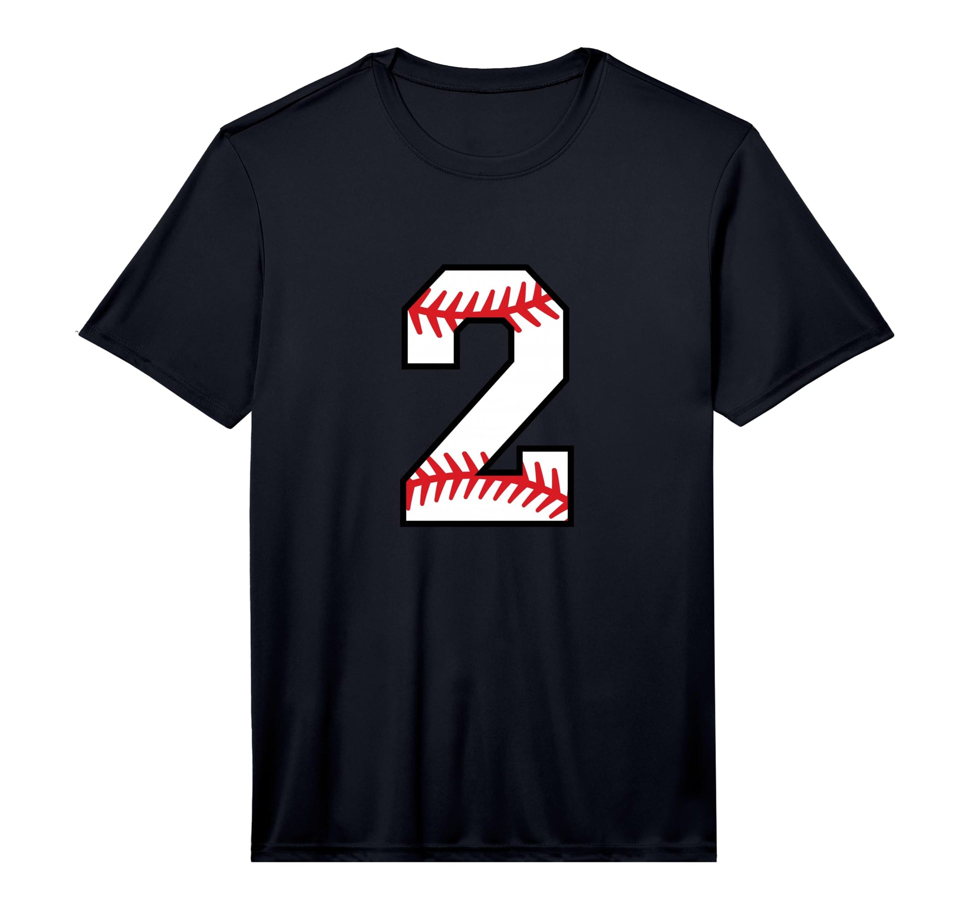 Number 2 Baseball Varsity Number T-Shirt - Fun Novelty Design Men Women - T-Shirt, Sweatshirt, Hoodie