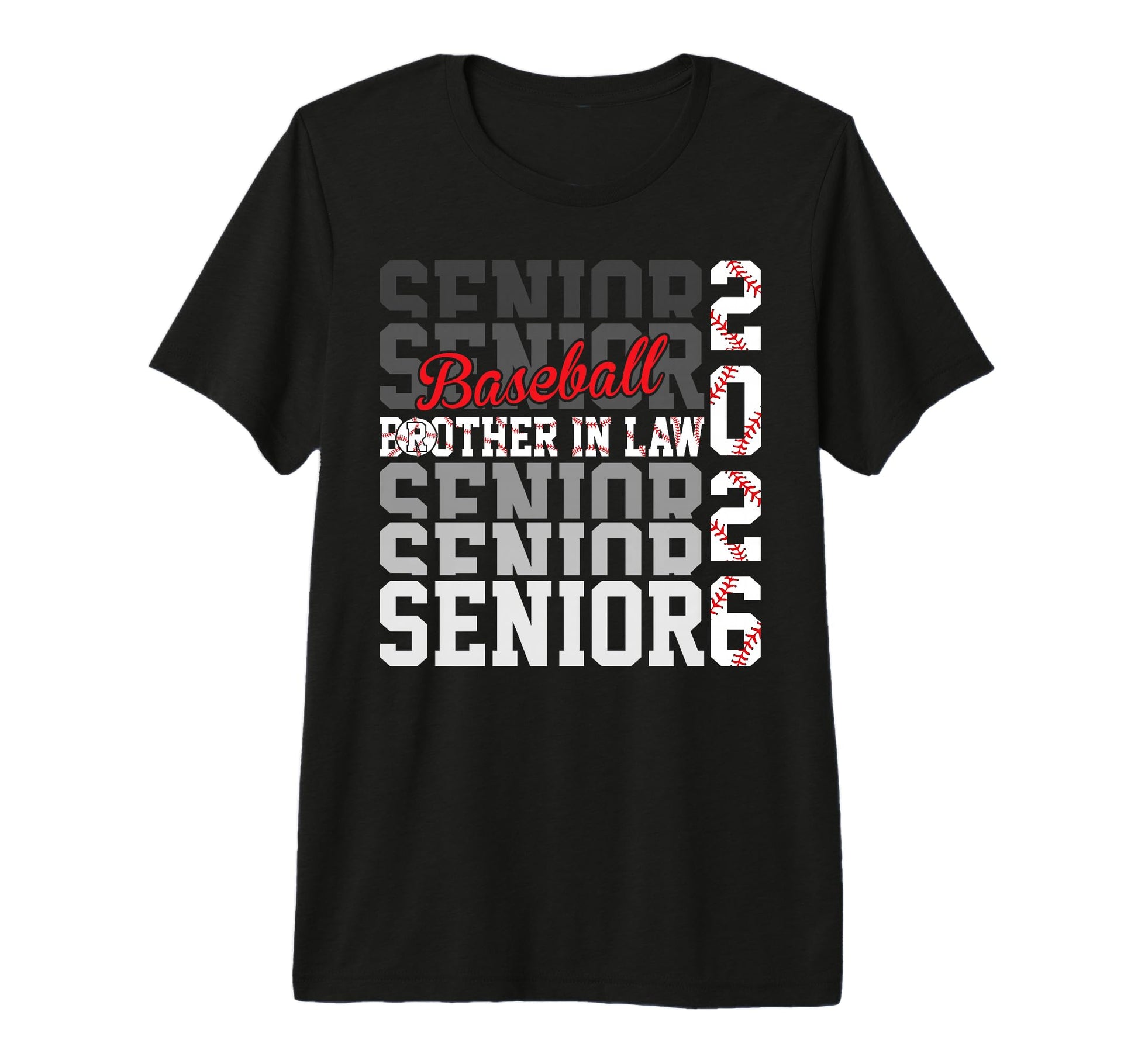 2026 Baseball Senior Brother Law T-Shirt - Minimalist Print Unisex - T-Shirt, Sweatshirt, Hoodie