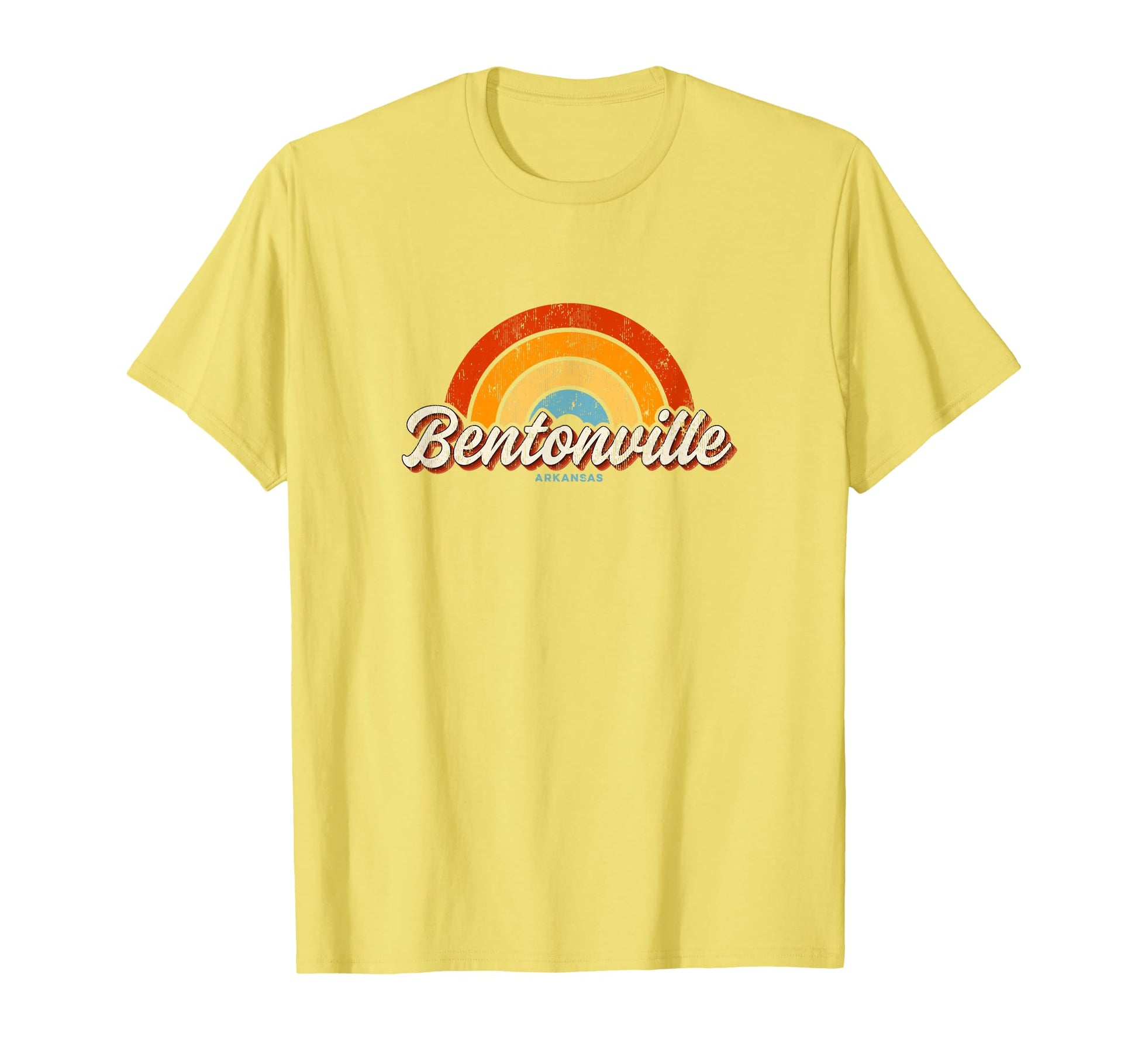 Bentonville Arkansas Ar Rainbow 70S T-Shirt - Aesthetic Graphic Men Women - T-Shirt, Sweatshirt, Hoodie