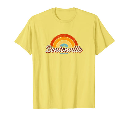 Bentonville Arkansas Ar Rainbow 70S T-Shirt - Aesthetic Graphic Men Women - T-Shirt, Sweatshirt, Hoodie