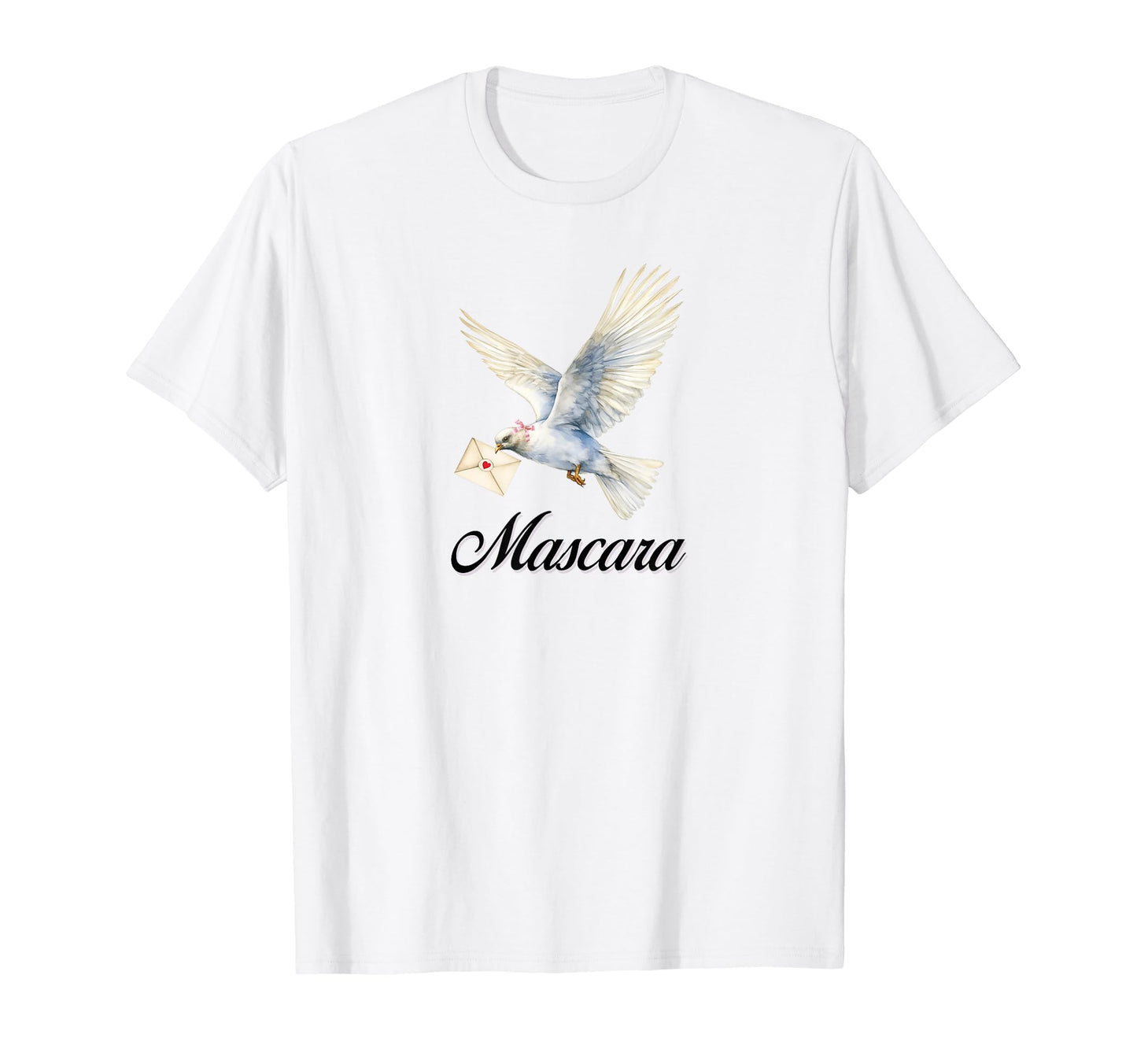 Mascara Dove Coquette Bow Girlcore Y2K T-Shirt - Unique Graphic for Adults - T-Shirt, Sweatshirt, Hoodie