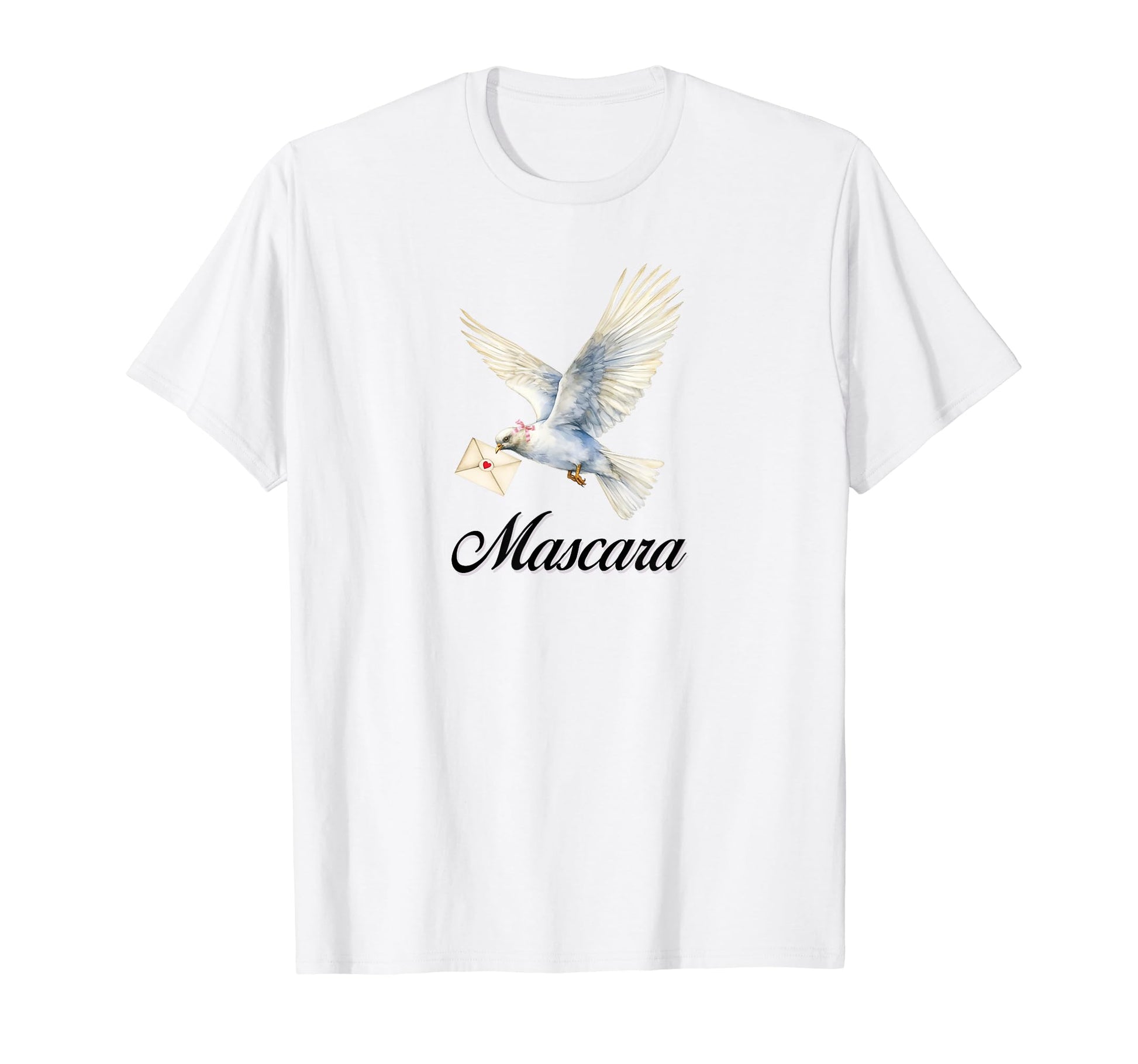Mascara Dove Coquette Bow Girlcore Y2K T-Shirt - Unique Graphic for Adults - T-Shirt, Sweatshirt, Hoodie