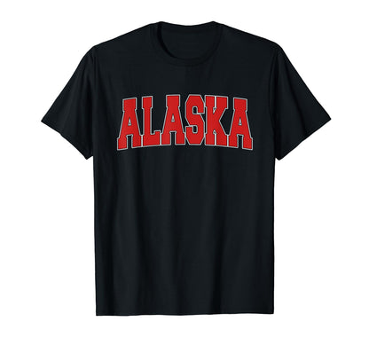 Alaska Usa State Ak Varsity Sports T-Shirt - Casual Everyday Wear Men Women - T-Shirt, Sweatshirt, Hoodie