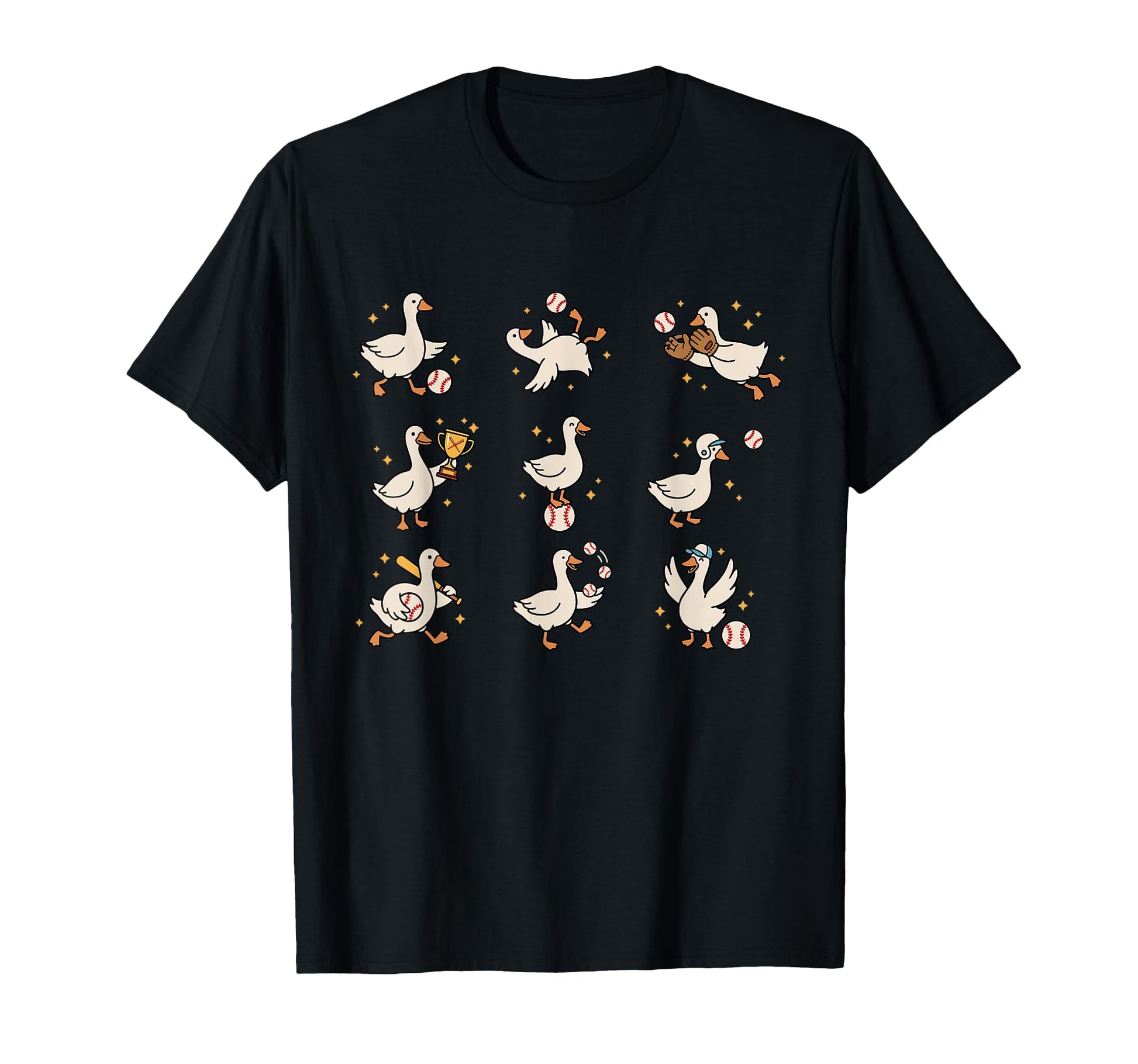 Silly Goose Playing Baseball Funny T-Shirt - Streetwear Style for Adults - T-Shirt, Sweatshirt, Hoodie