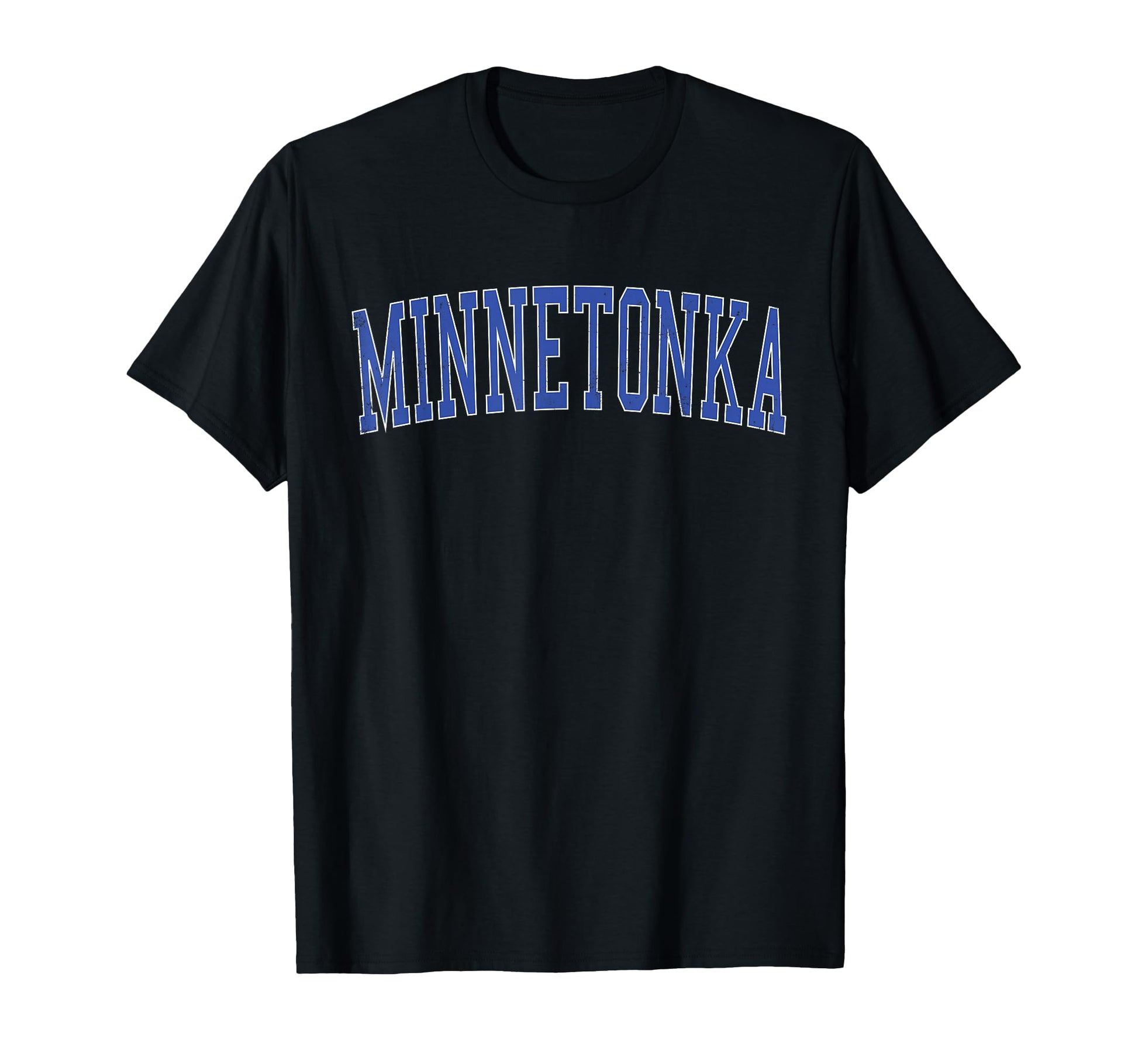 Minnetonka Mn Distressed Blue T-Shirt - Casual Everyday Wear Men Women - T-Shirt, Sweatshirt, Hoodie