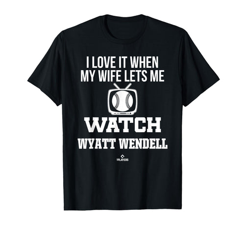 My Wife Lets Me Watch Wyatt Wendell T-Shirt - Minimalist Print Men Women - T-Shirt, Sweatshirt, Hoodie