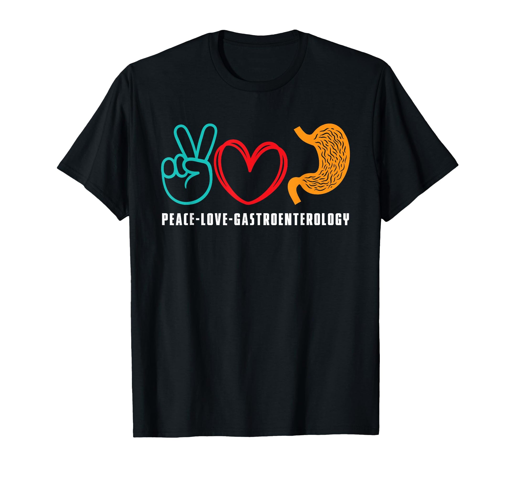 Peace Love Gastroenterology T-Shirt - Aesthetic Graphic Unisex - T-Shirt, Sweatshirt, Hoodie