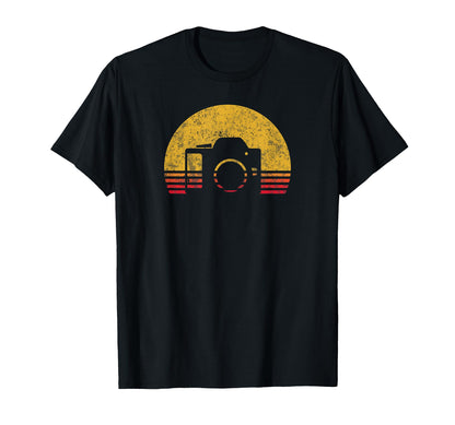 Sunset Camera Photographer Gift T-Shirt - Aesthetic Graphic Unisex - T-Shirt, Sweatshirt, Hoodie