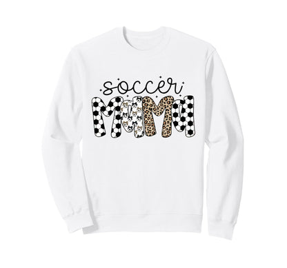 Soccer Mama Leopard Soccer Mom Sweatshirt - Custom Art Print for Adults - T-Shirt, Sweatshirt, Hoodie