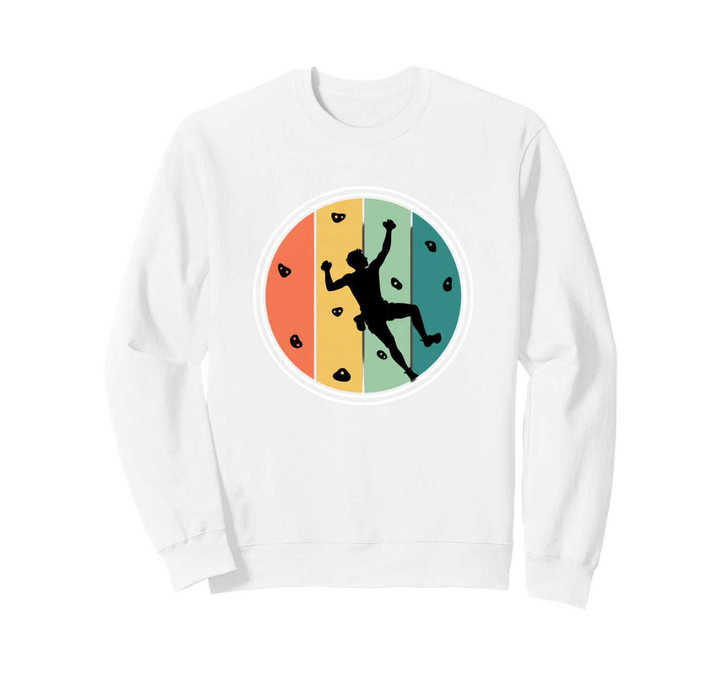 Rock Climber Silhouette Indoor Sweatshirt - Aesthetic Graphic Men Women - T-Shirt, Sweatshirt, Hoodie