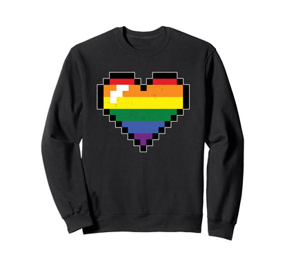 Gaymer Lgbt Pride Gay Gamer Rainbow Sweatshirt - Unique Graphic Men Women - T-Shirt, Sweatshirt, Hoodie