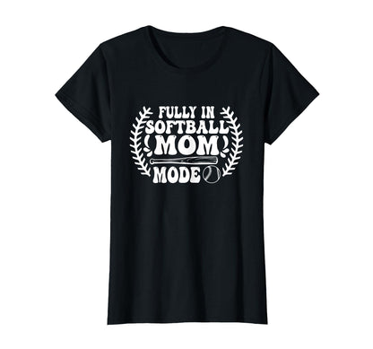 Softball Mom Mothers Day Baseball T-Shirt - Streetwear Style for Adults - T-Shirt, Sweatshirt, Hoodie