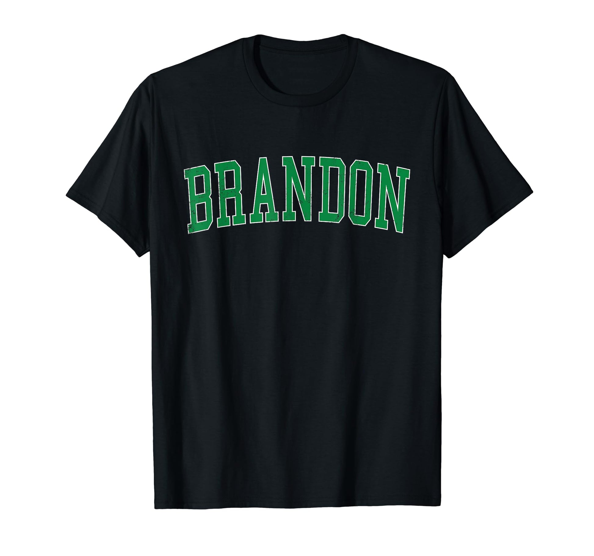 Brandon Sd Distressed Green Varsity T-Shirt - Graphic Print Unisex - T-Shirt, Sweatshirt, Hoodie