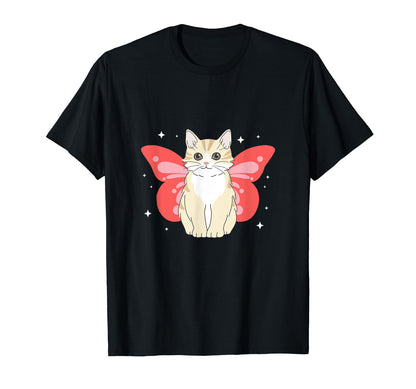 Cat Butterfly Kitten Kawaii Y2K T-Shirt - Fun Novelty Design Men Women - T-Shirt, Sweatshirt, Hoodie