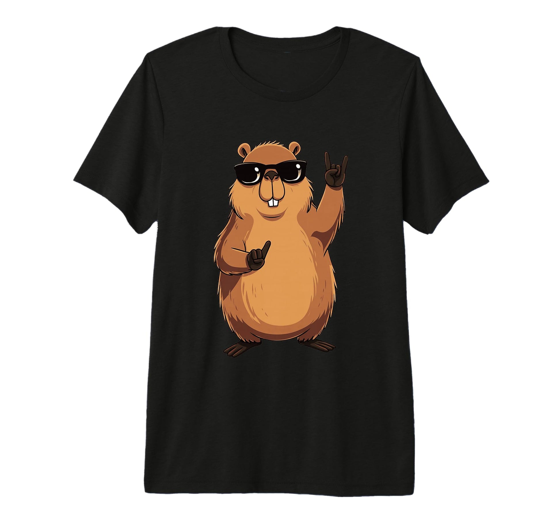 Beaver Funny Animal Cartoon T-Shirt - Fun Novelty Design Men Women - T-Shirt, Sweatshirt, Hoodie