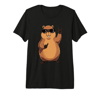 Beaver Funny Animal Cartoon T-Shirt - Fun Novelty Design Men Women - T-Shirt, Sweatshirt, Hoodie