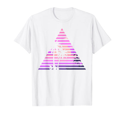 Palm Tree 90S Vaporwave Aesthetic 80S T-Shirt - Unique Graphic for Adults - T-Shirt, Sweatshirt, Hoodie