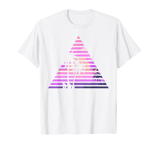 Palm Tree 90S Vaporwave Aesthetic 80S T-Shirt - Unique Graphic for Adults - T-Shirt, Sweatshirt, Hoodie