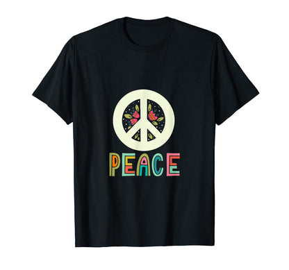 Peace Sign Love And Peace Symbol T-Shirt - Trendy Graphic for Adults - T-Shirt, Sweatshirt, Hoodie