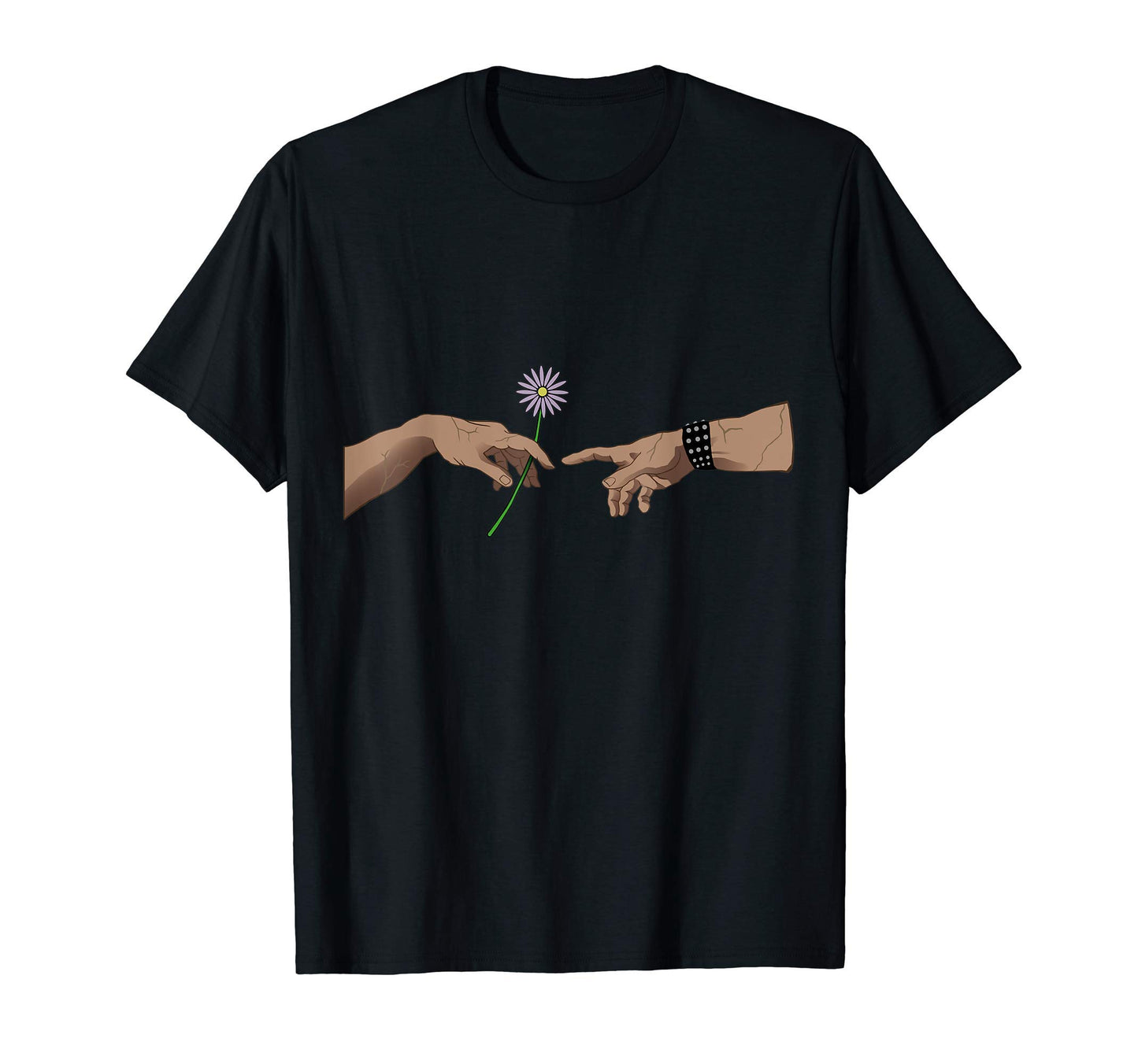 Michelangelo Creation Adam Stop Hate T-Shirt - Unique Graphic for Adults - T-Shirt, Sweatshirt, Hoodie