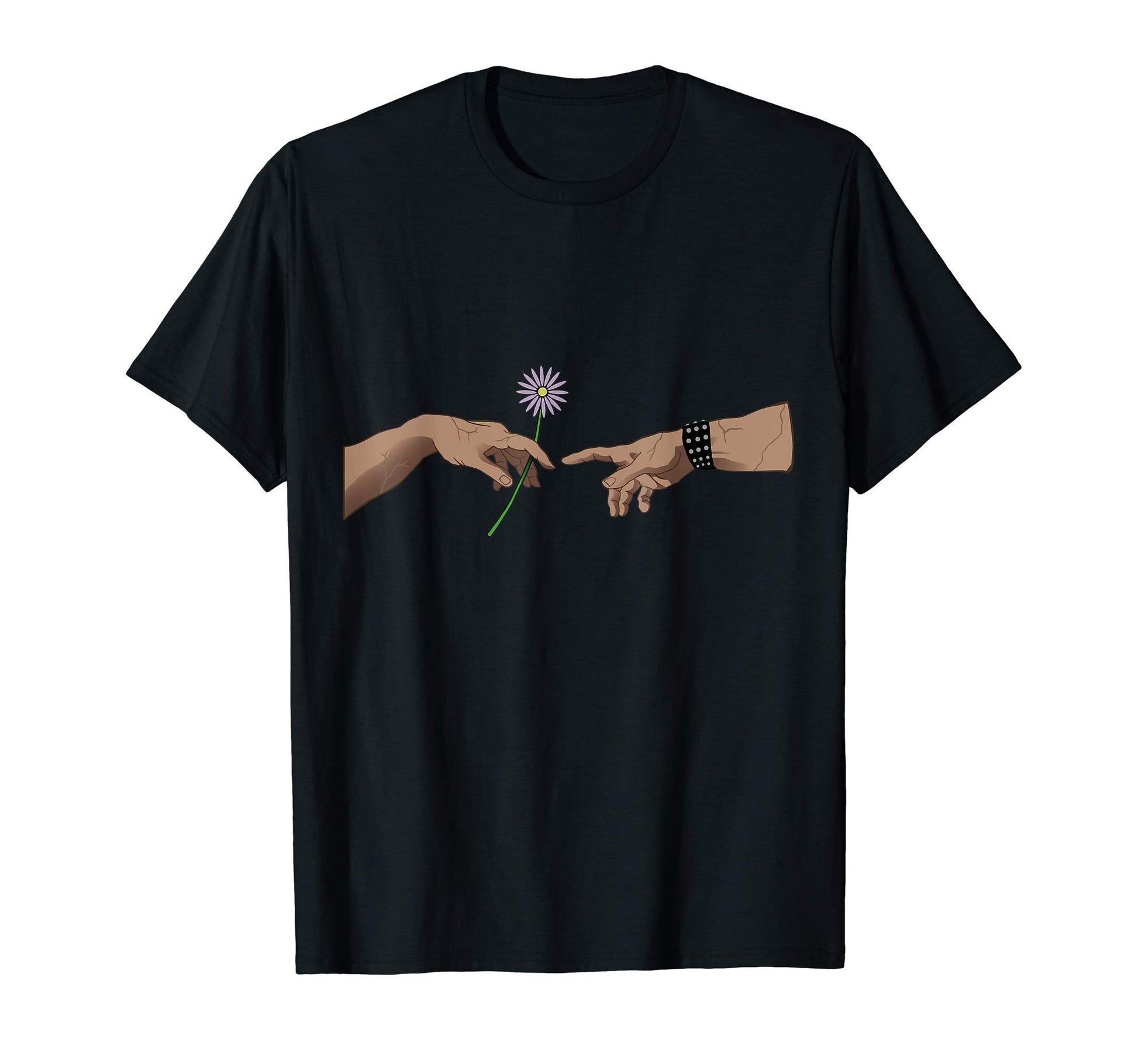 Michelangelo Creation Adam Stop Hate T-Shirt - Unique Graphic for Adults - T-Shirt, Sweatshirt, Hoodie