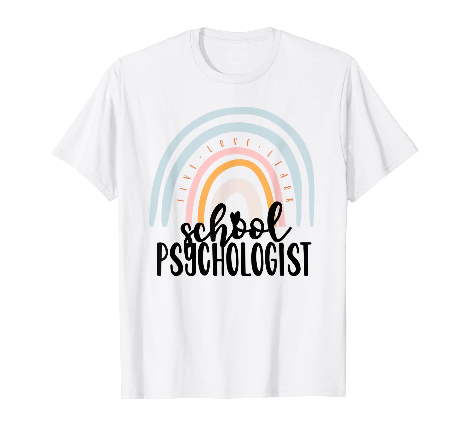 School Psycholoogist Boho Rainbow T-Shirt - Custom Art Print Men Women - T-Shirt, Sweatshirt, Hoodie