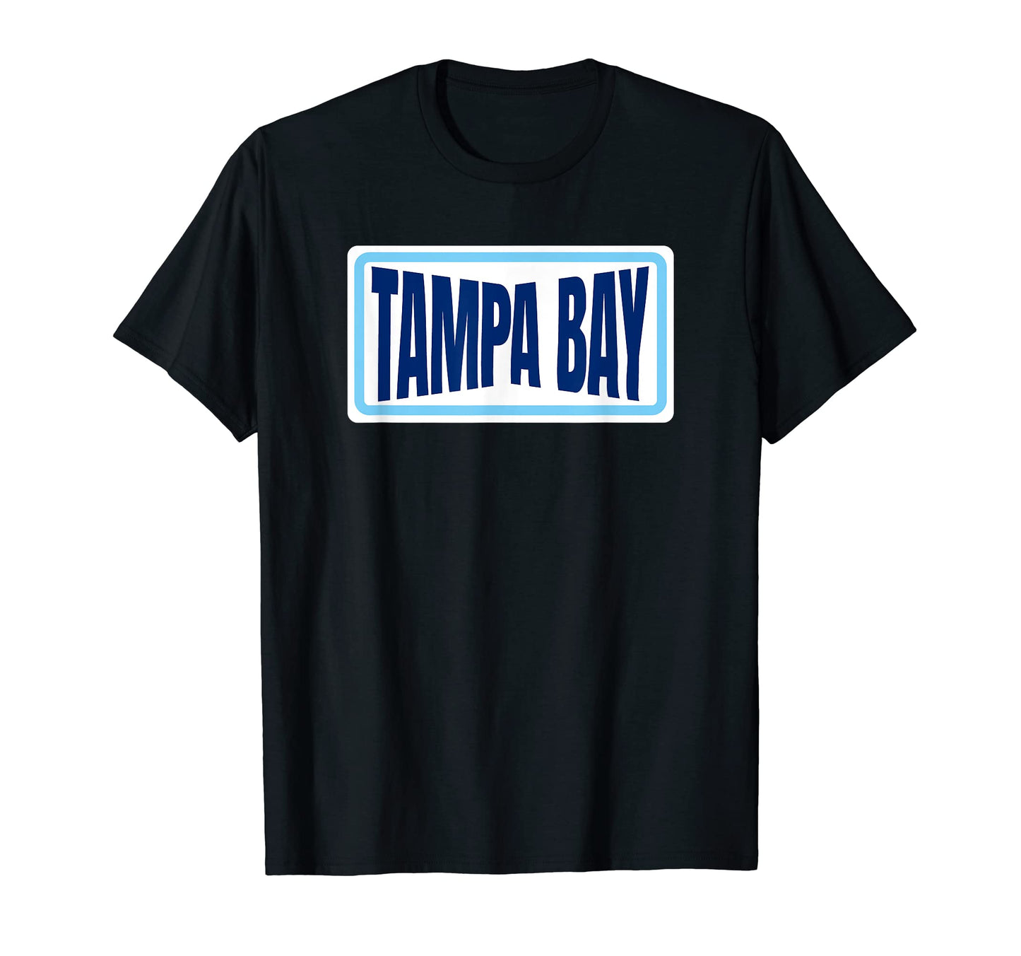 Fun Tampa Blue Powder Blue Striped T-Shirt - Casual Everyday Wear Unisex - T-Shirt, Sweatshirt, Hoodie