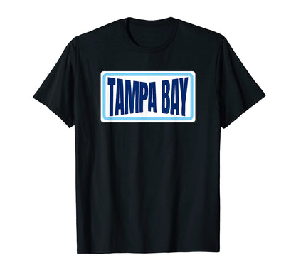 Fun Tampa Blue Powder Blue Striped T-Shirt - Casual Everyday Wear Unisex - T-Shirt, Sweatshirt, Hoodie