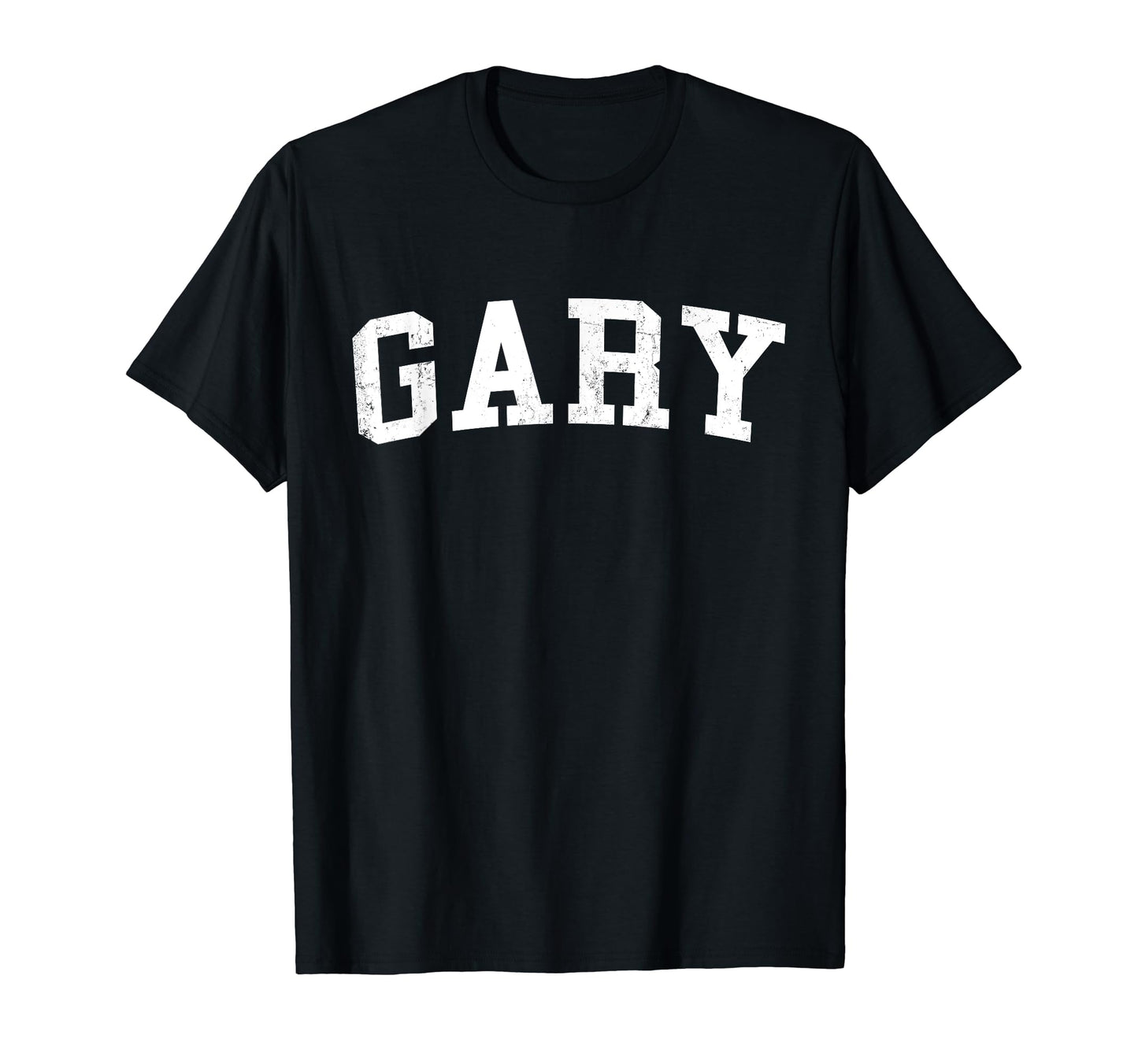 Gary Distressed White Varsity T-Shirt - Streetwear Style for Adults - T-Shirt, Sweatshirt, Hoodie