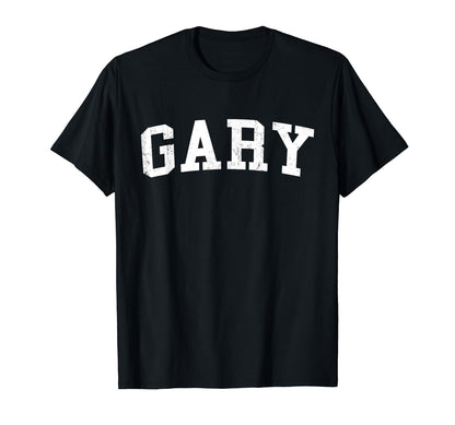 Gary Distressed White Varsity T-Shirt - Streetwear Style for Adults - T-Shirt, Sweatshirt, Hoodie