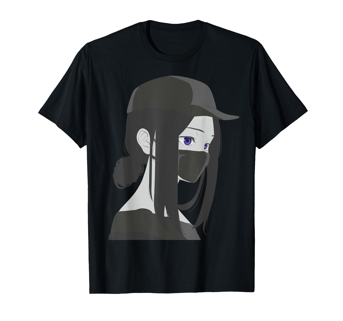 Dark Anime Beauty Mask Japanese T-Shirt - Graphic Print Men Women - T-Shirt, Sweatshirt, Hoodie