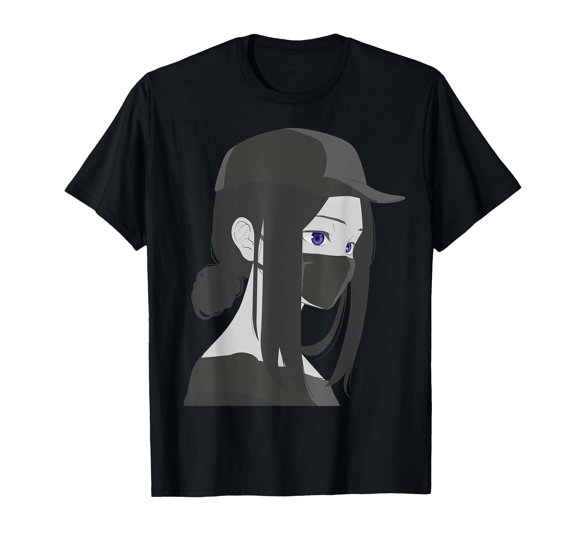 Dark Anime Beauty Mask Japanese T-Shirt - Graphic Print Men Women - T-Shirt, Sweatshirt, Hoodie