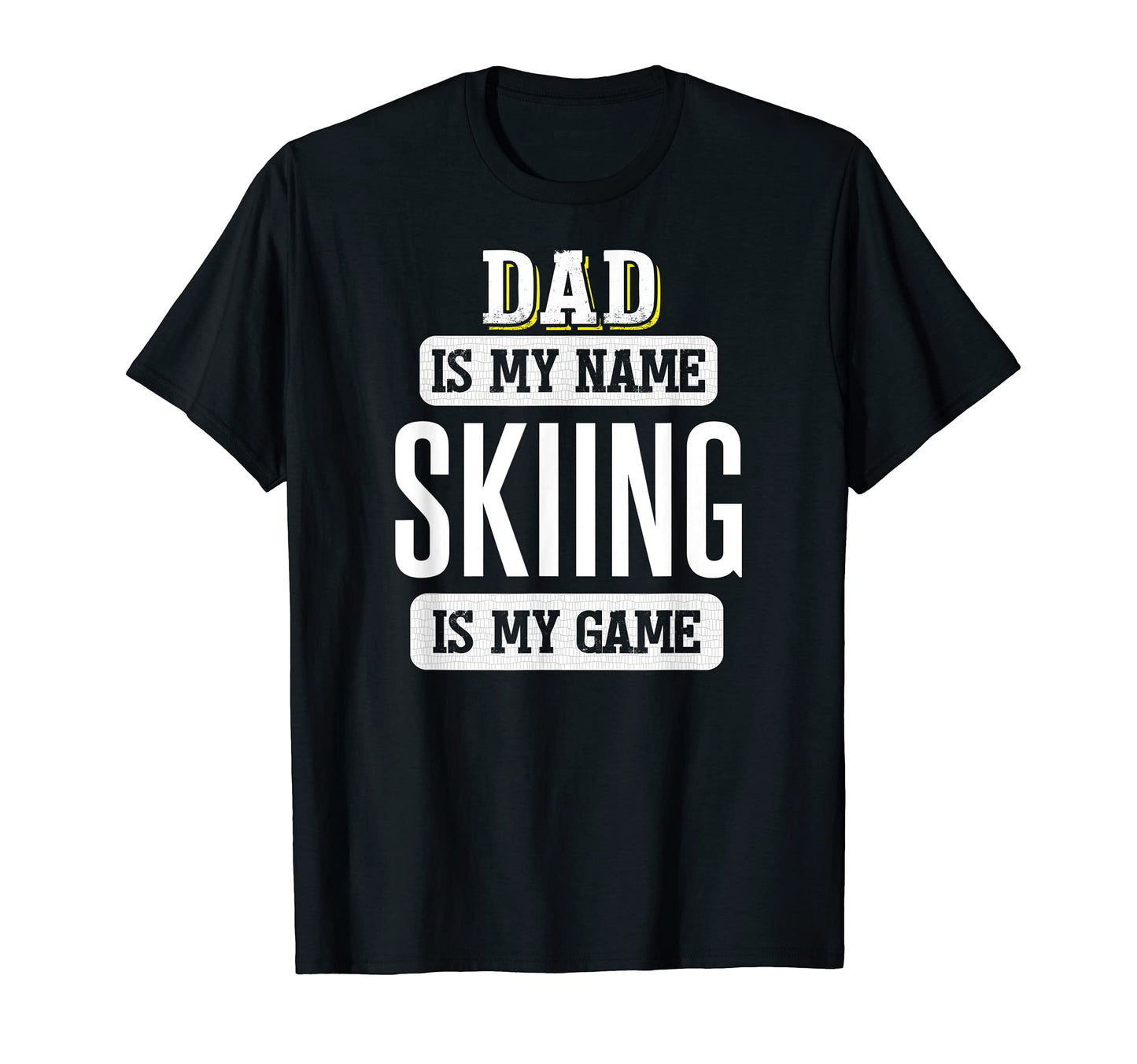 Funny Skiing Gift Dad Fathers Day T-Shirt - Trendy Graphic for Adults - T-Shirt, Sweatshirt, Hoodie